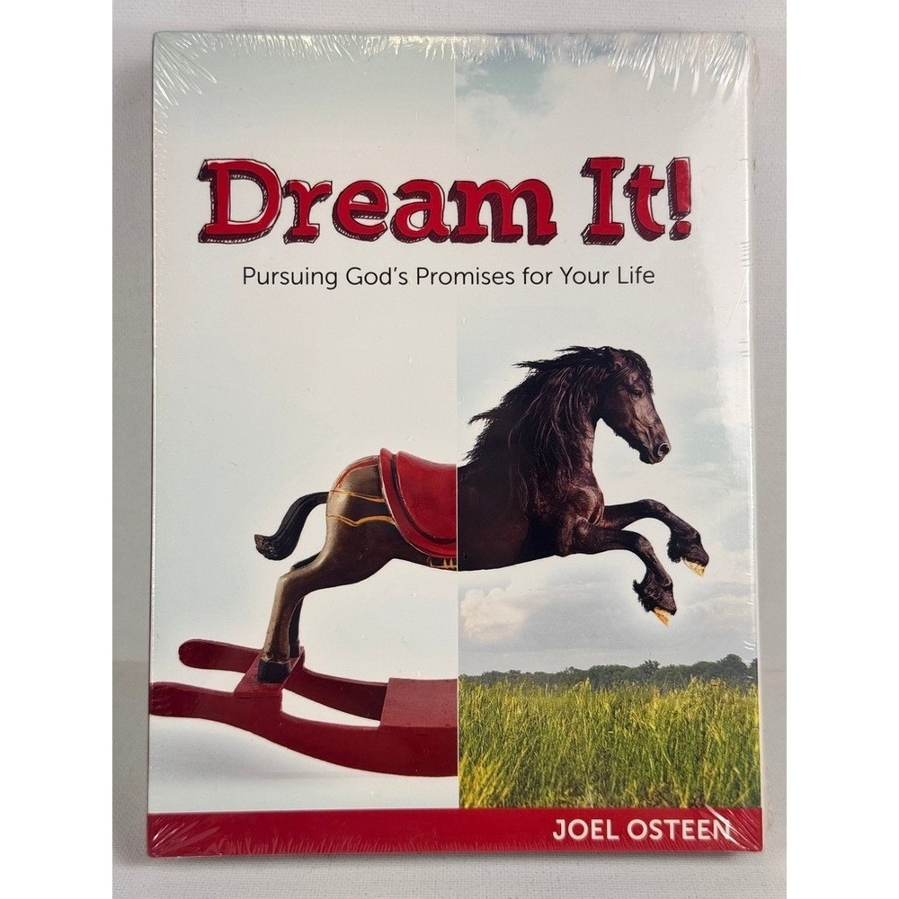 Dream It! Pursuing God's Promises Joel Osteen 3-Disc Set w/ Guidebook DVD CD God